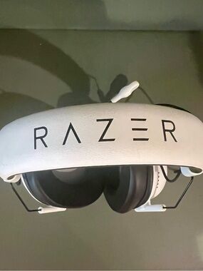 Razer White and Black Over-Ear Gaming Headset
